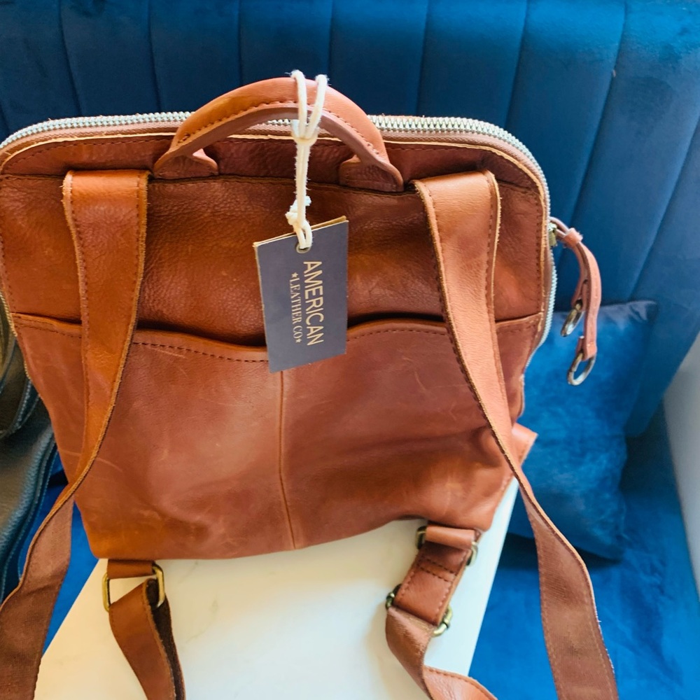 Brown leather Backpack